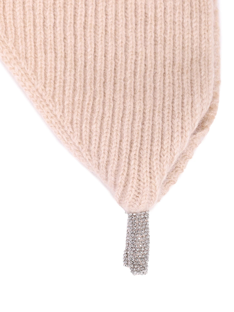 Шарф шерстяной PANICALE D370318SC 37D17 0240 Бежевый  Фото 3