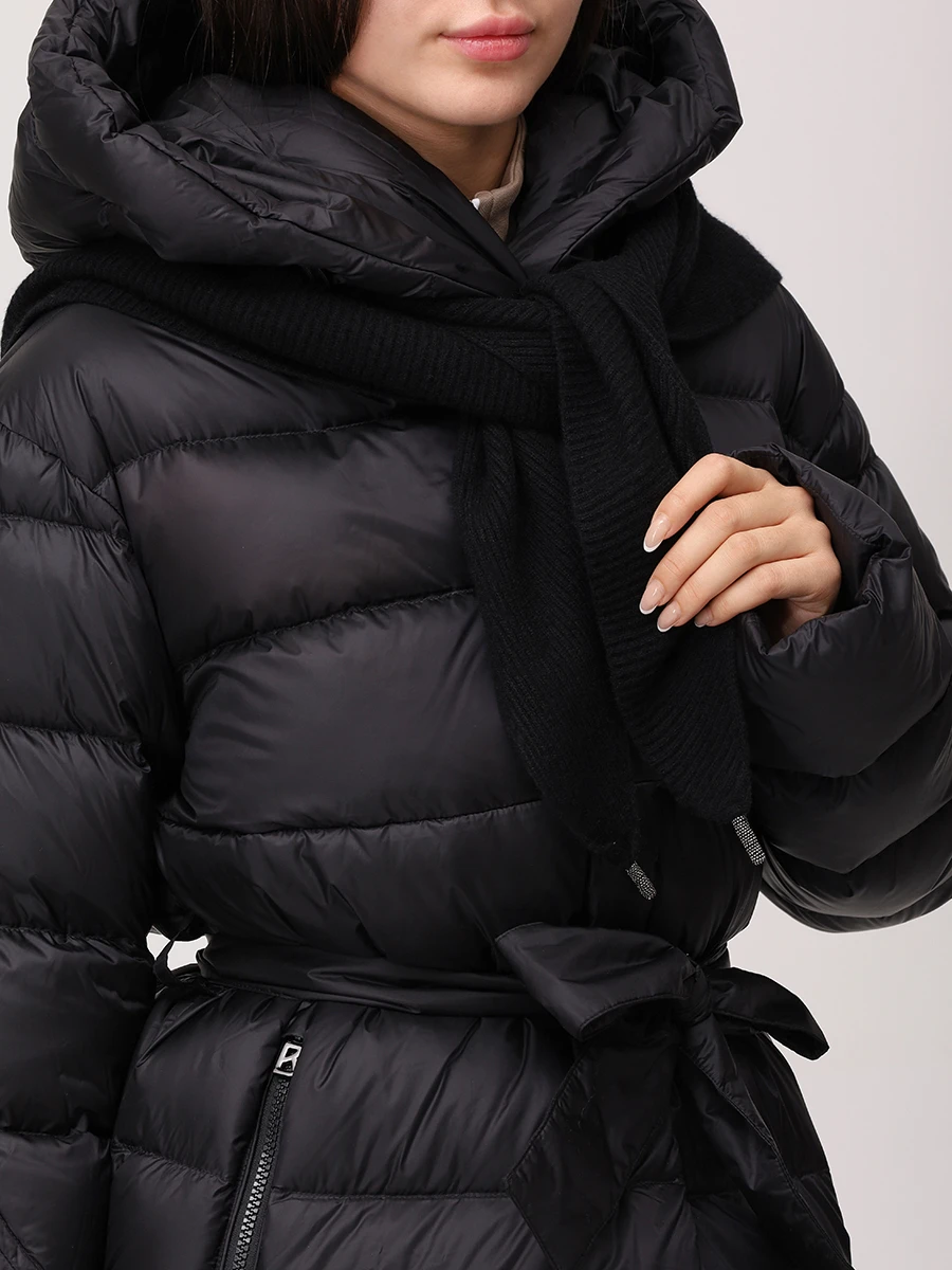 Шарф шерстяной PANICALE D370318SC 37D17 0990 Черный  Фото 2