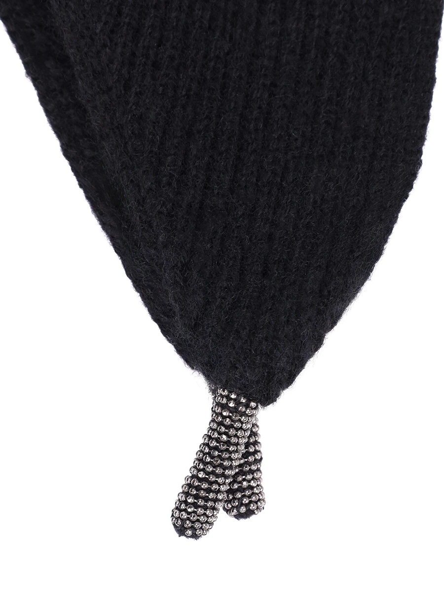 Шарф шерстяной PANICALE D370318SC 37D17 0990 Черный  Фото 3