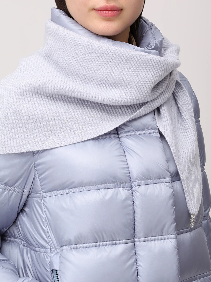 Шарф шерстяной PANICALE D370318SC 37D17 0510 Голубой  Фото 2