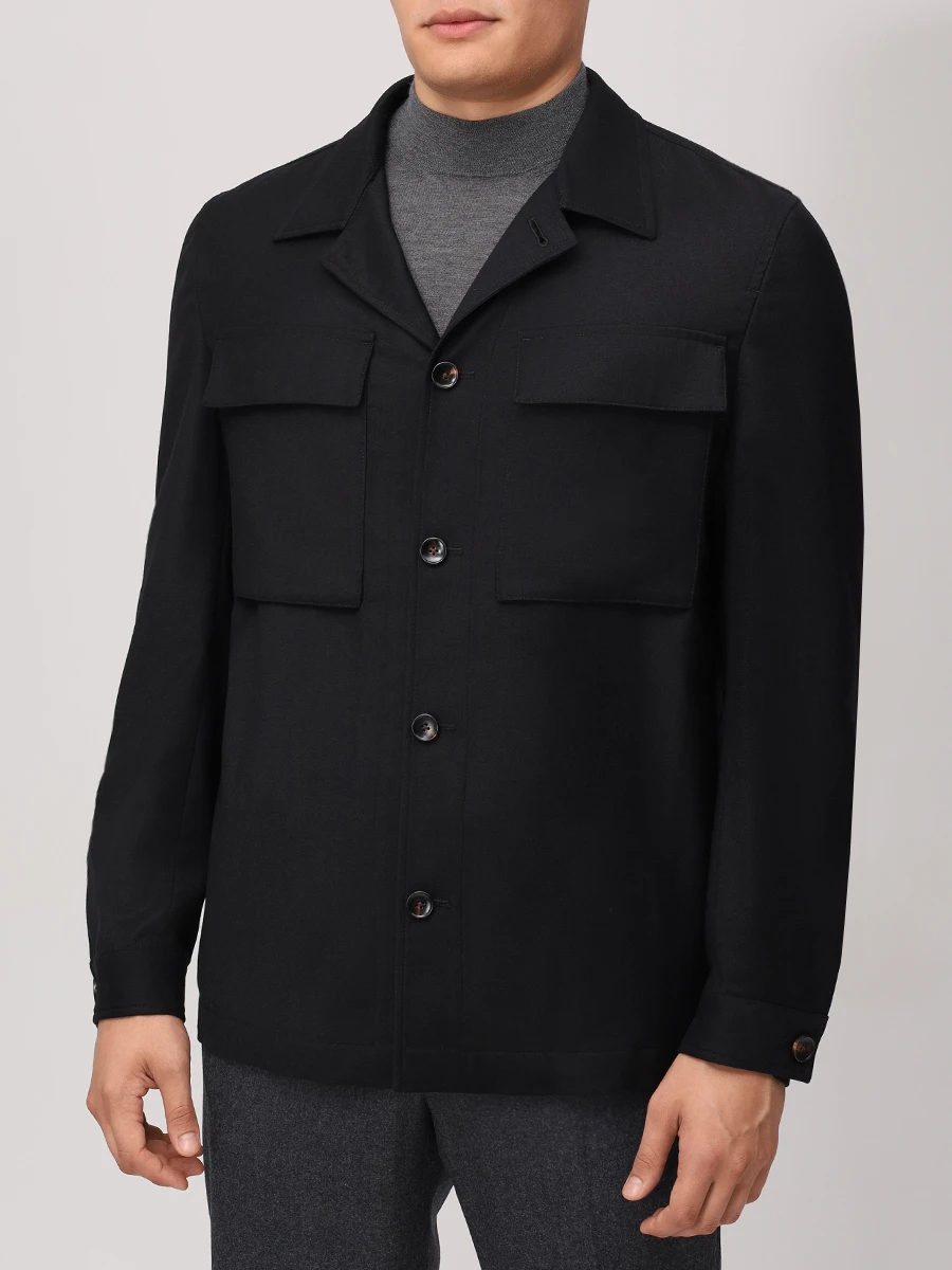 Рубашка шерстяная LUBIAM 54515/5/2576 Черный  Фото 4