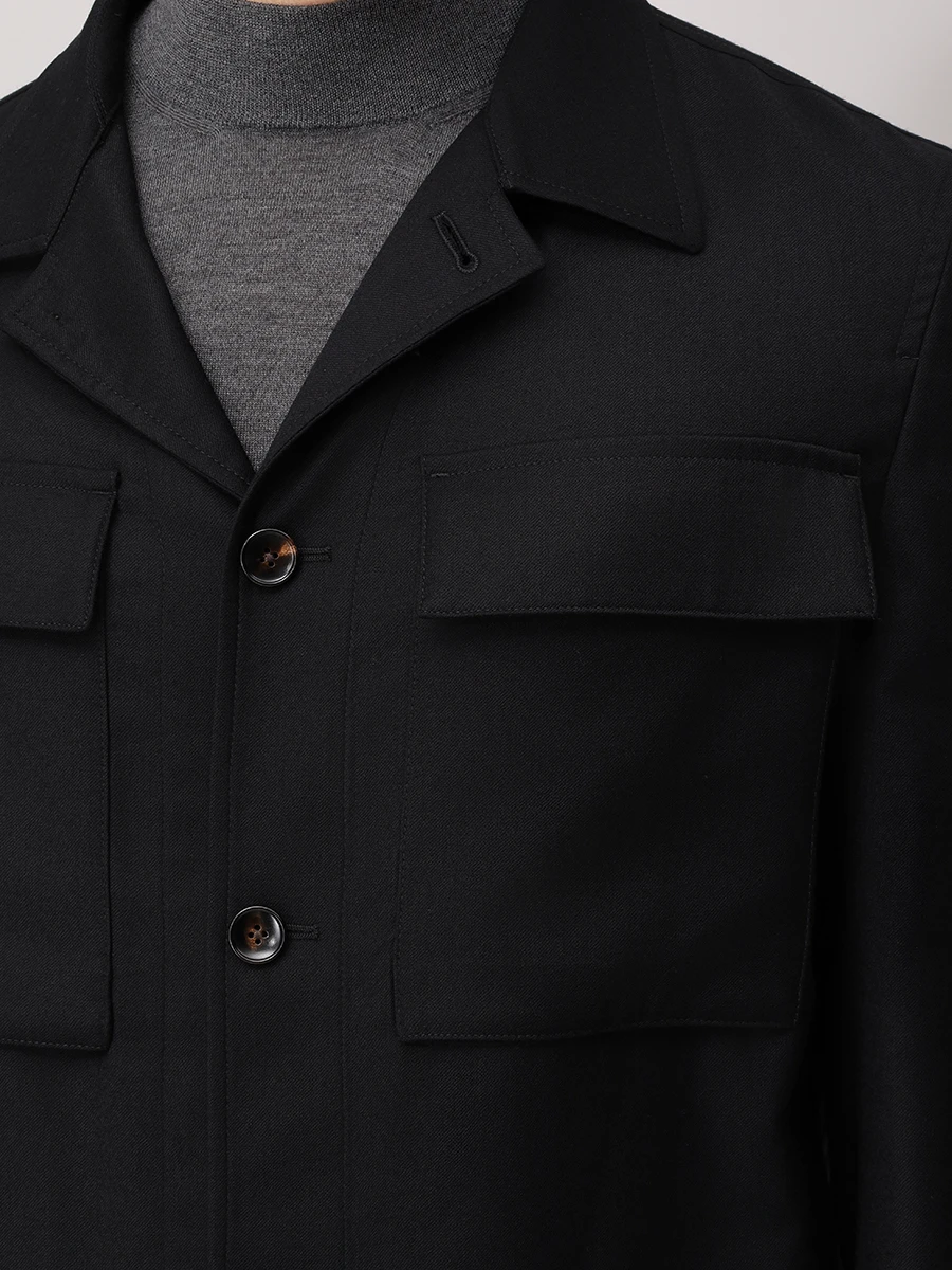 Рубашка шерстяная LUBIAM 54515/5/2576 Черный  Фото 5