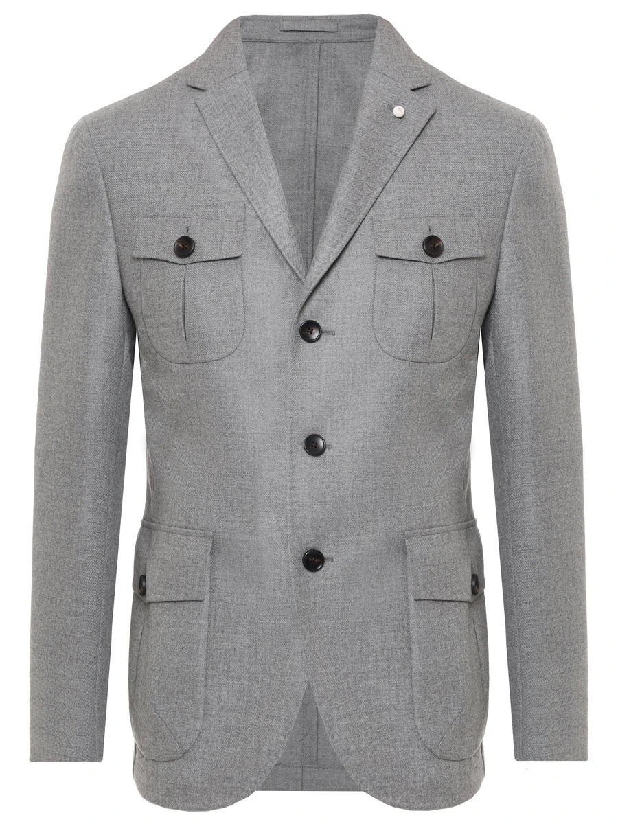 

Пиджак шерстяной, Серый, 52521/2/2564
