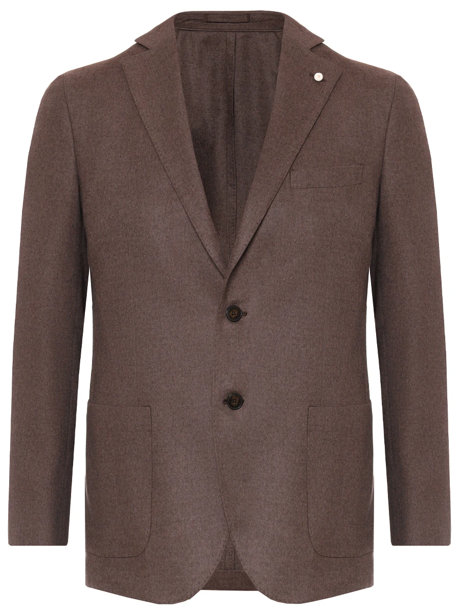 

Пиджак из шелка и кашемира, Коричневый, 52500/4/2473