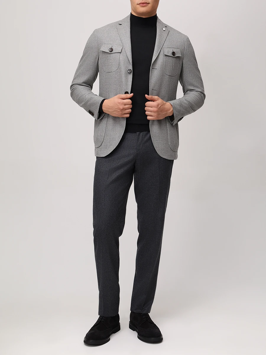 Брюки шерстяные LUBIAM 00121/2/8275 Темно- Серый  Фото 2