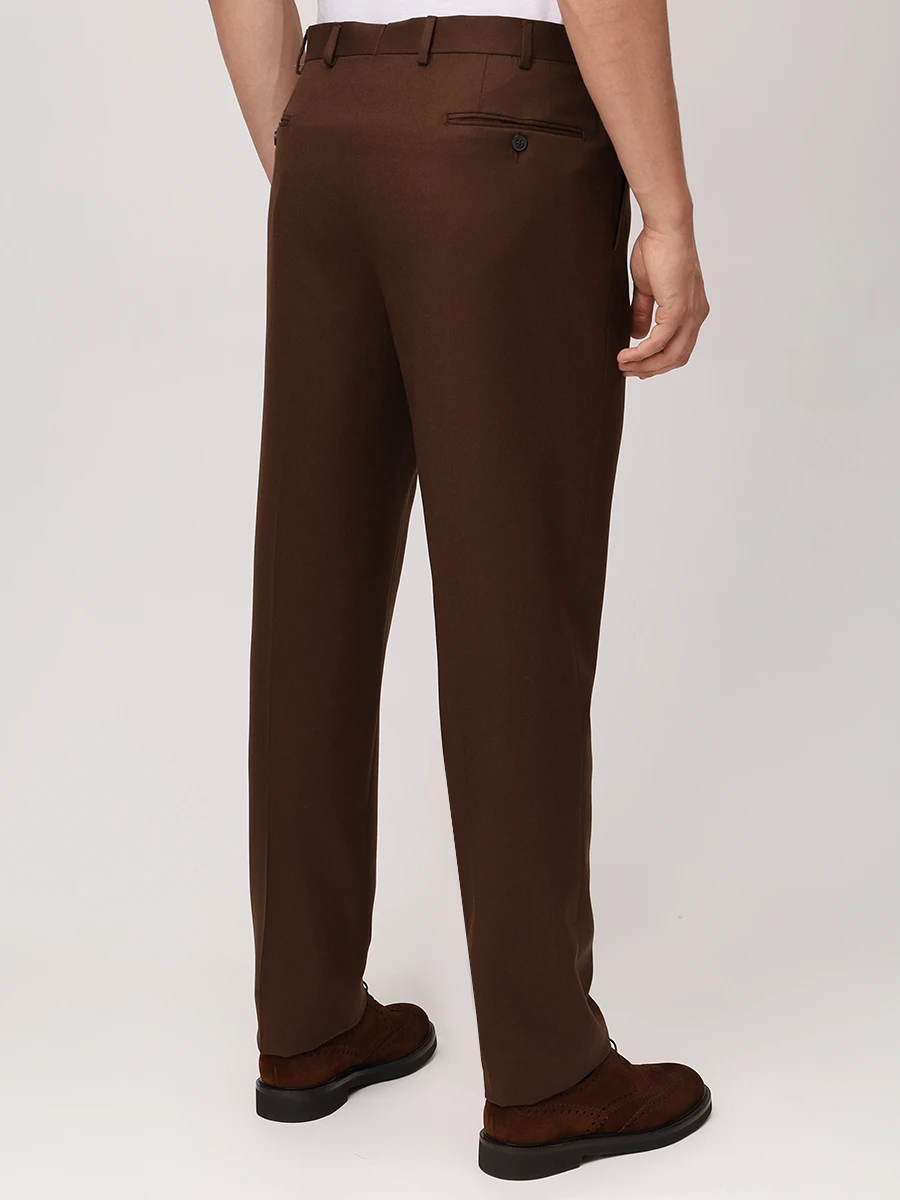 

Брюки шерстяные, Коричневый, 54542/1/8275