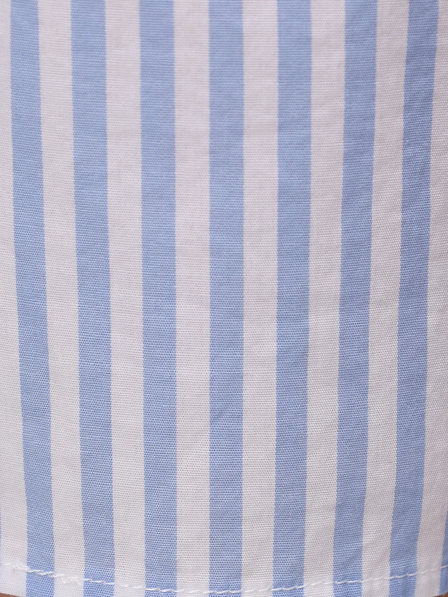 Шорты хлопковые MC2 SAINT BARTH BOXY - POPELINE STRIPES V 31 Голубой  Фото 6