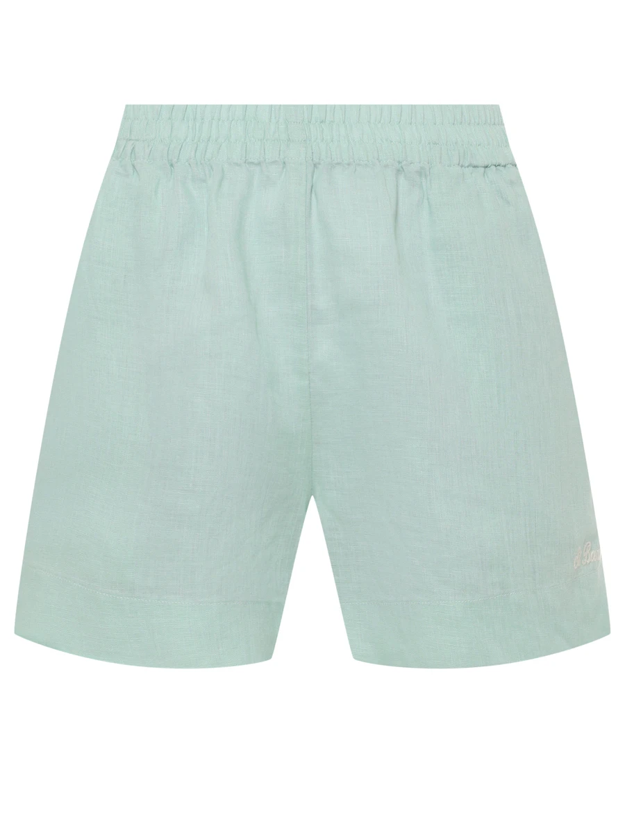 Шорты льняные MC2 SAINT BARTH MEAVE - LINEN 53 SAGE Зеленый 