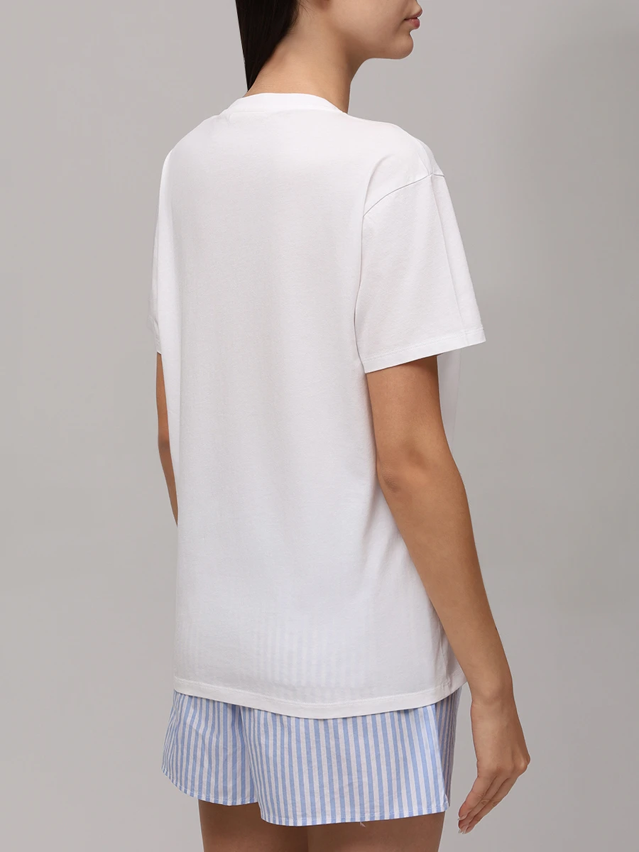 

Футболка хлопковая, Белый, EMILIE - NEED A TOY 01N EMB