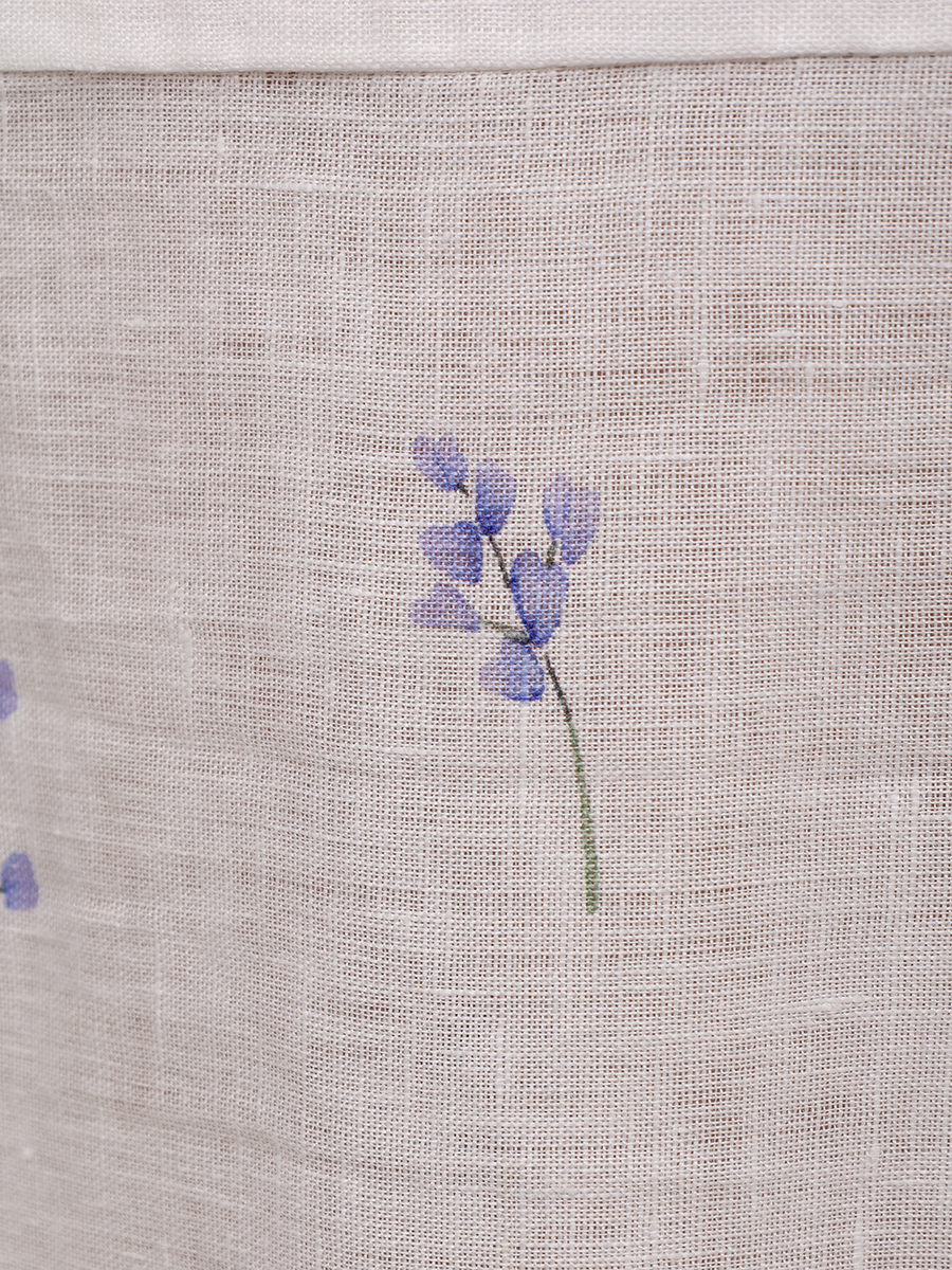 Платье льняное MC2 SAINT BARTH GUADALUPE - LINEN FLOWER BLUE 01 Белый  Фото 6