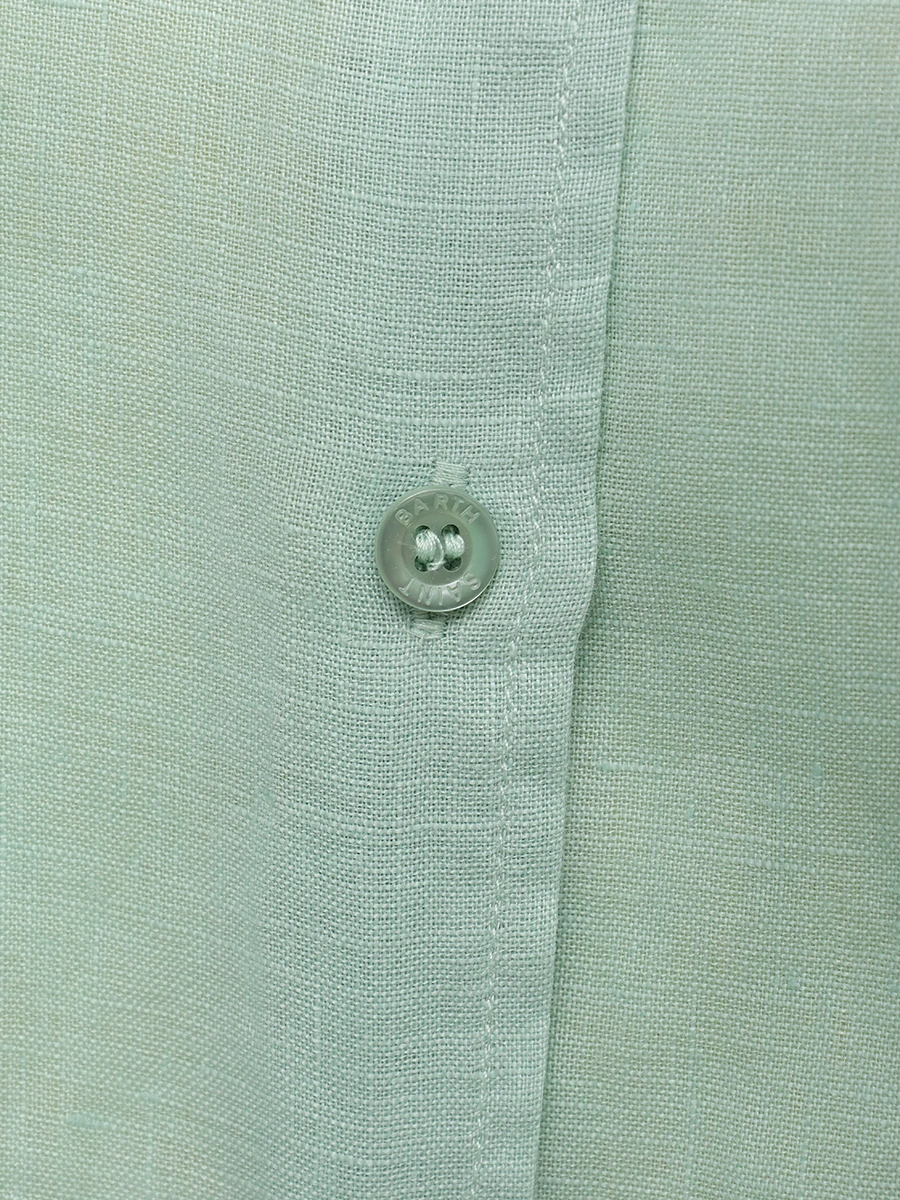 Рубашка льняная MC2 SAINT BARTH MEREDITH - LINEN BEACH CLUB 53 EMB Бирюзовый  Фото 6