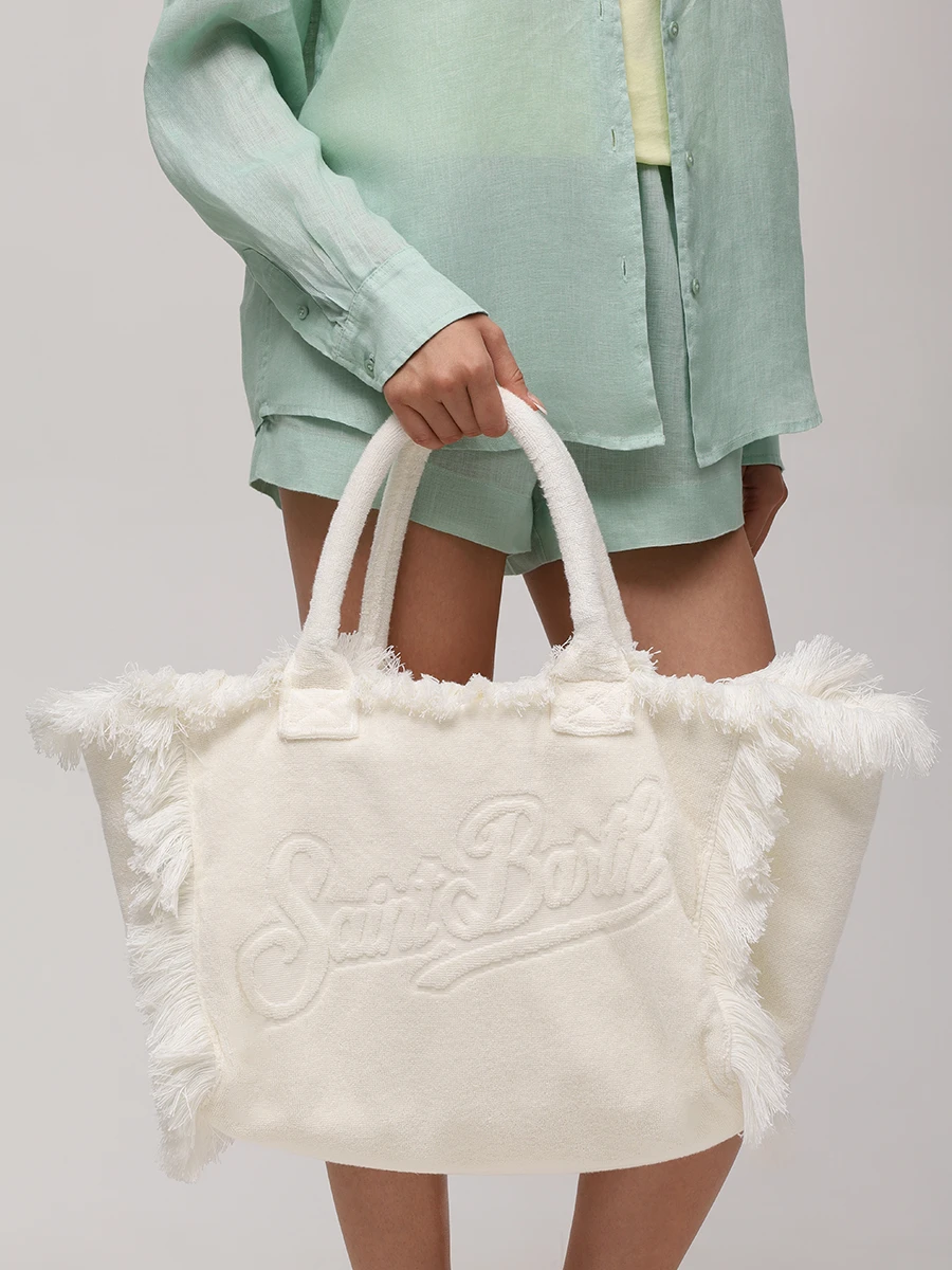 Сумка хлопковая MC2 SAINT BARTH VANITY TERRY - TERRY EMBOSSED 10 Белый  Фото 2