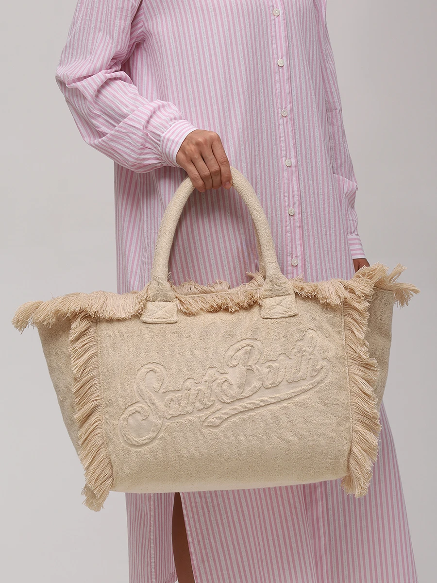 Сумка хлопковая MC2 SAINT BARTH VANITY TERRY - TERRY EMBOSSED 12 Бежевый  Фото 2