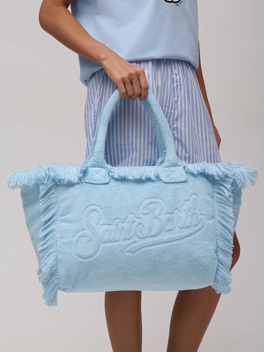 Сумка хлопковая MC2 SAINT BARTH VANITY TERRY - TERRY EMBOSSED 31 Голубой  Фото 2