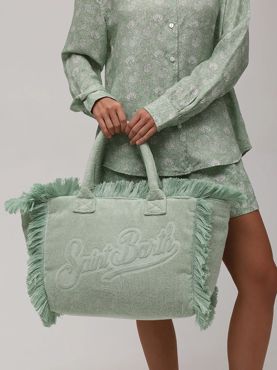 Сумка хлопковая MC2 SAINT BARTH VANITY TERRY - TERRY EMBOSSED 53 Зеленый  Фото 2