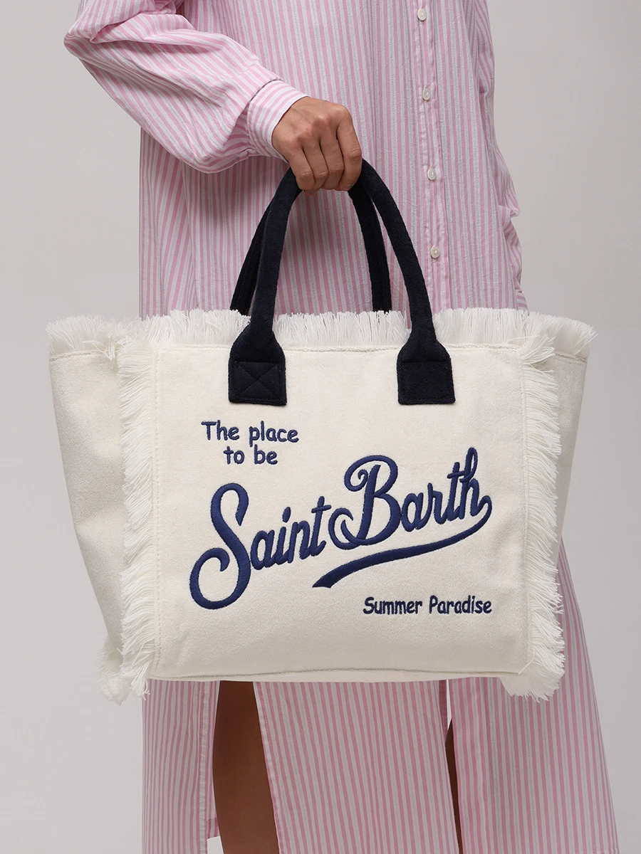 Сумка хлопковая MC2 SAINT BARTH VANITY SPONGE -1160 EMB Белый  Фото 2