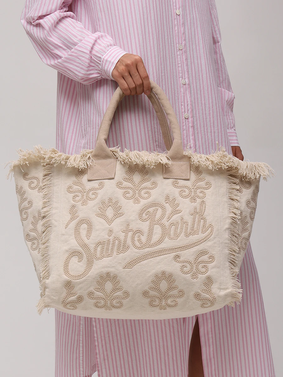 Сумка хлопковая MC2 SAINT BARTH VANITY RUG - SB LILY 0111 Бежевый  Фото 2