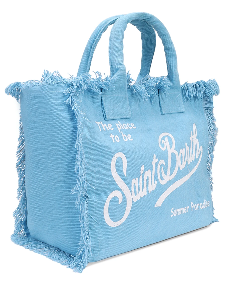 Сумка хлопковая MC2 SAINT BARTH VANITY - 31 LIGHT BLUE Голубой  Фото 3