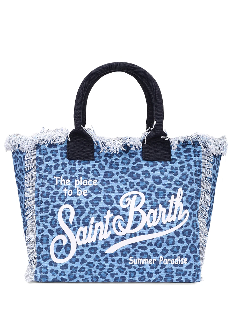 Сумка хлопковая MC2 SAINT BARTH VANITY - DENIM LEO 31 Анималистичный принт 