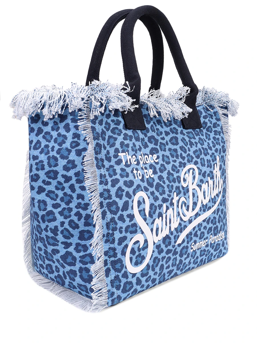 Сумка хлопковая MC2 SAINT BARTH VANITY - DENIM LEO 31 Анималистичный принт  Фото 3