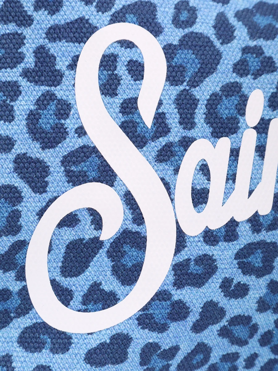 Сумка хлопковая MC2 SAINT BARTH VANITY - DENIM LEO 31 Анималистичный принт  Фото 5