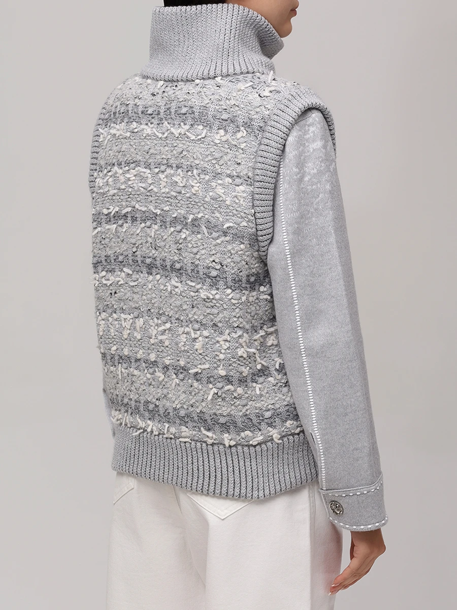 Жилет шерстяной AND THE BRAND W26-V007-1002-901 Серый  Фото 3