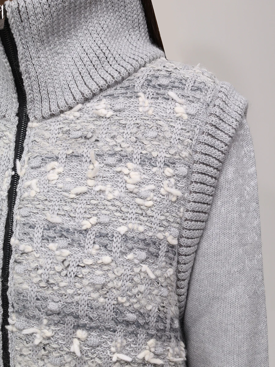 Жилет шерстяной AND THE BRAND W26-V007-1002-901 Серый  Фото 5