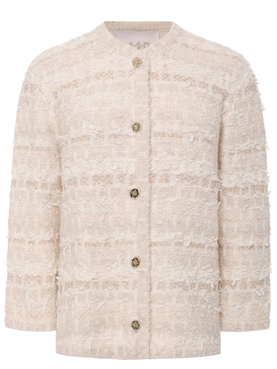 Жакет шерстяной AND THE BRAND W26-CJ044-1002-102 Бежевый 