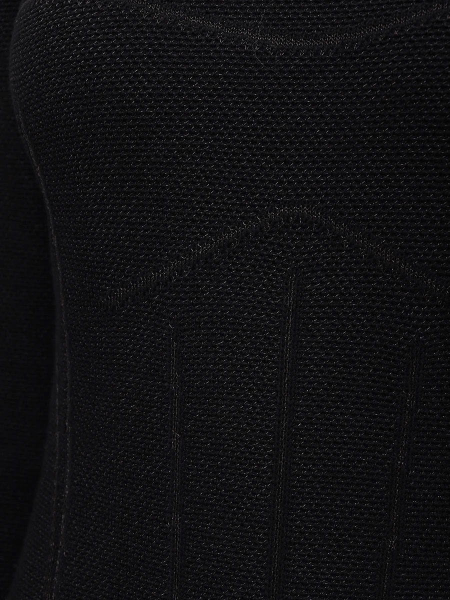 Платье из шерсти и вискозы AND THE BRAND W26-D049-1202-900 Черный  Фото 6