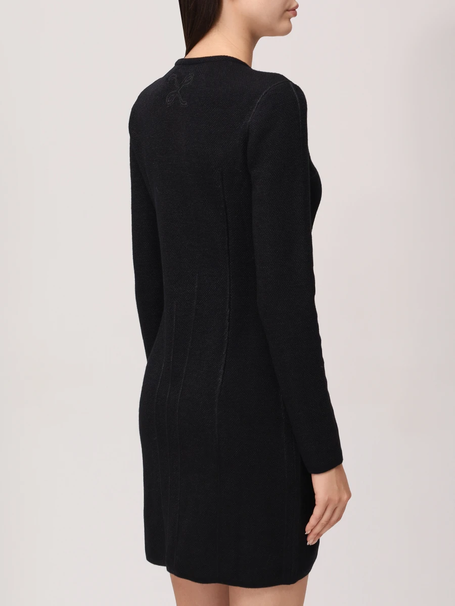 Платье из шерсти и вискозы AND THE BRAND W26-D050-1202-900 Черный  Фото 3