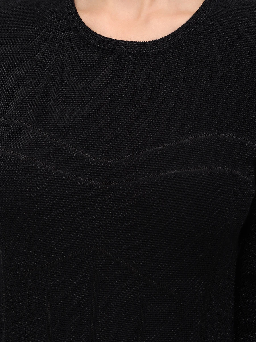 Платье из шерсти и вискозы AND THE BRAND W26-D050-1202-900 Черный  Фото 5