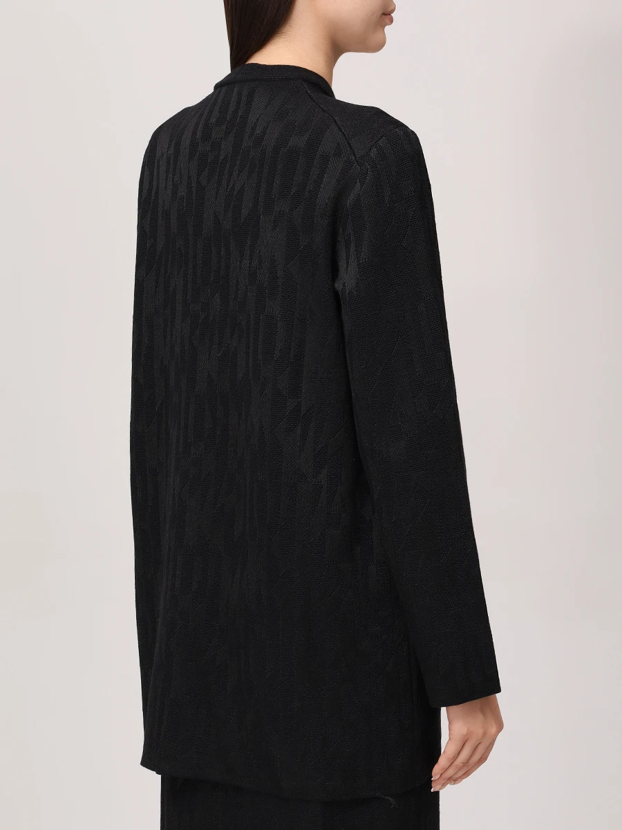 Кардиган из шерсти и вискозы AND THE BRAND W26-CJ042-1202-900 Черный  Фото 3