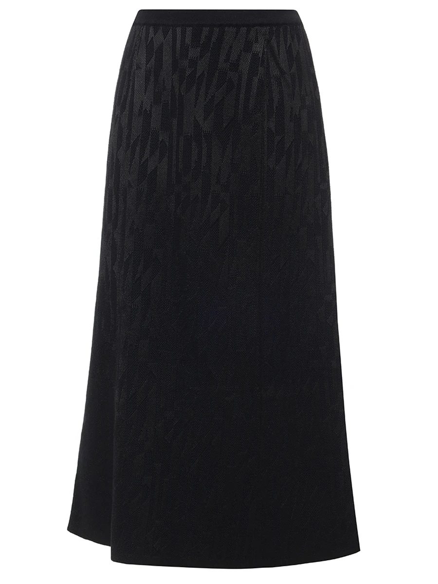 

Юбка шерстяная, Черный, W26-SK045-1202-900