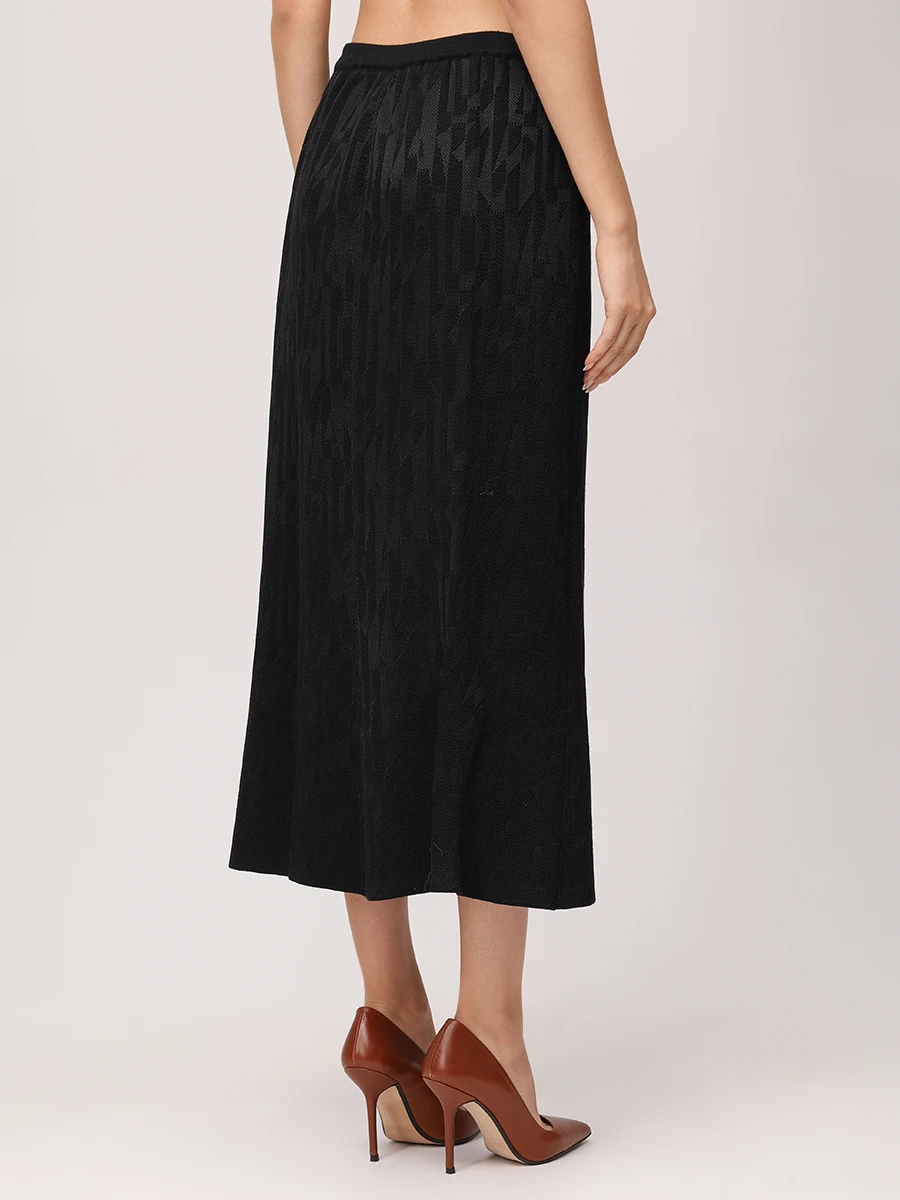 Юбка шерстяная AND THE BRAND W26-SK045-1202-900 Черный  Фото 3