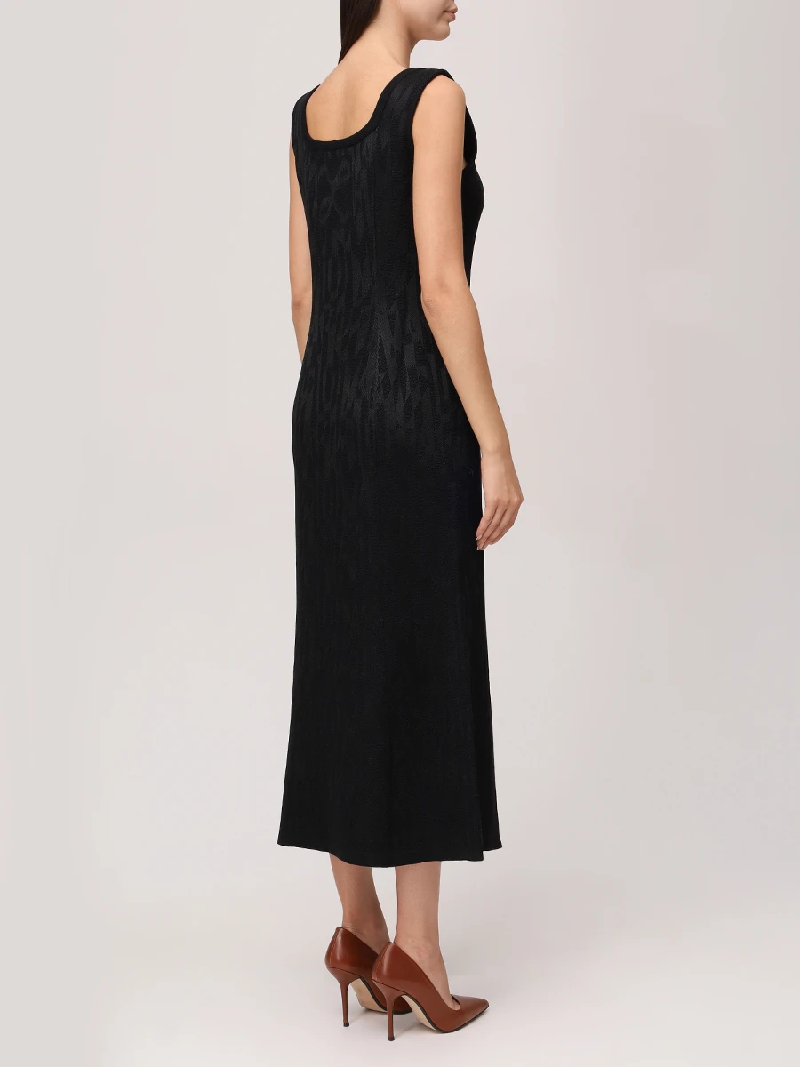 Платье из шерсти и вискозы AND THE BRAND W26-D048-1202-900 Черный  Фото 3