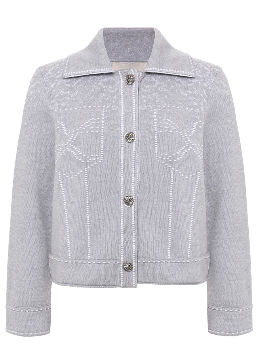 Жакет шерстяной AND THE BRAND W26-JT031-1202-901 Серый 