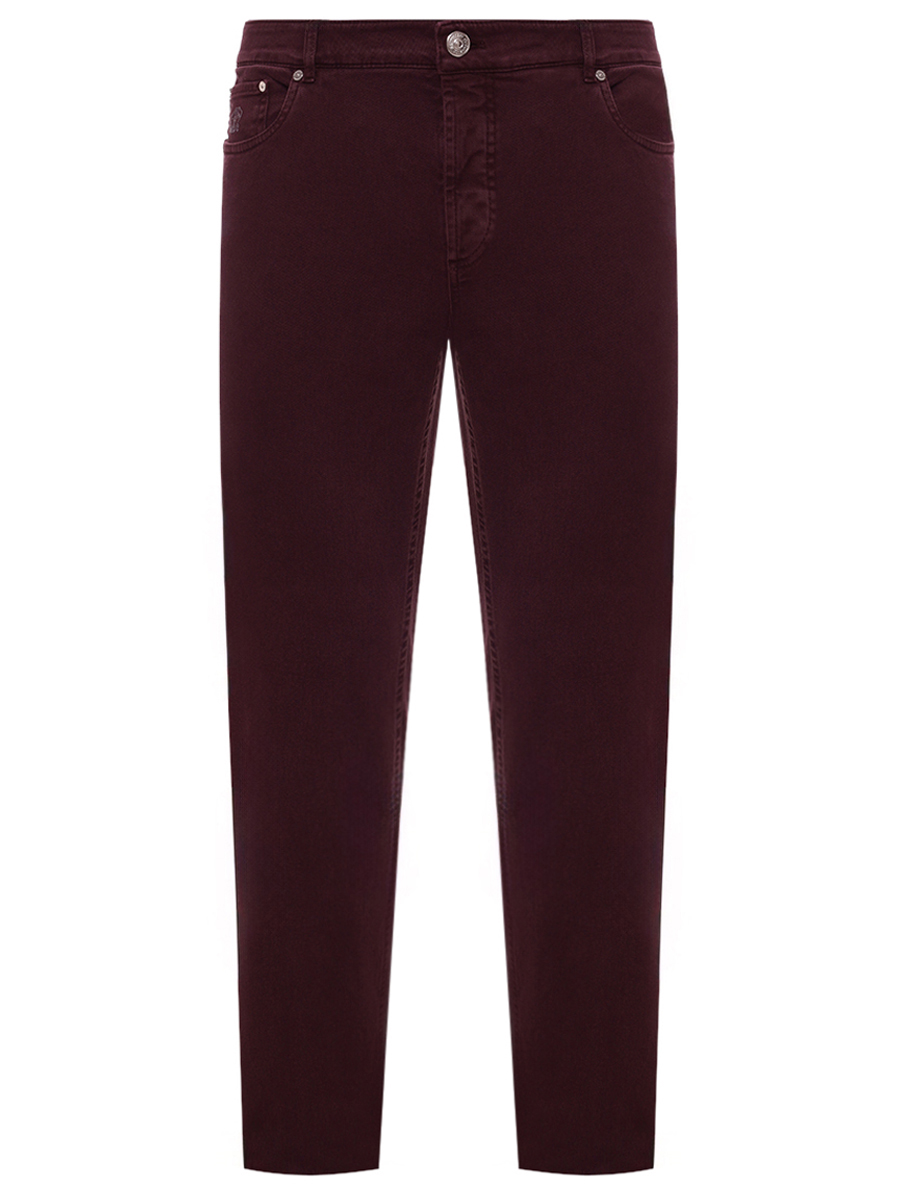 Брюки Traditional Fit хлопковые BRUNELLO CUCINELLI