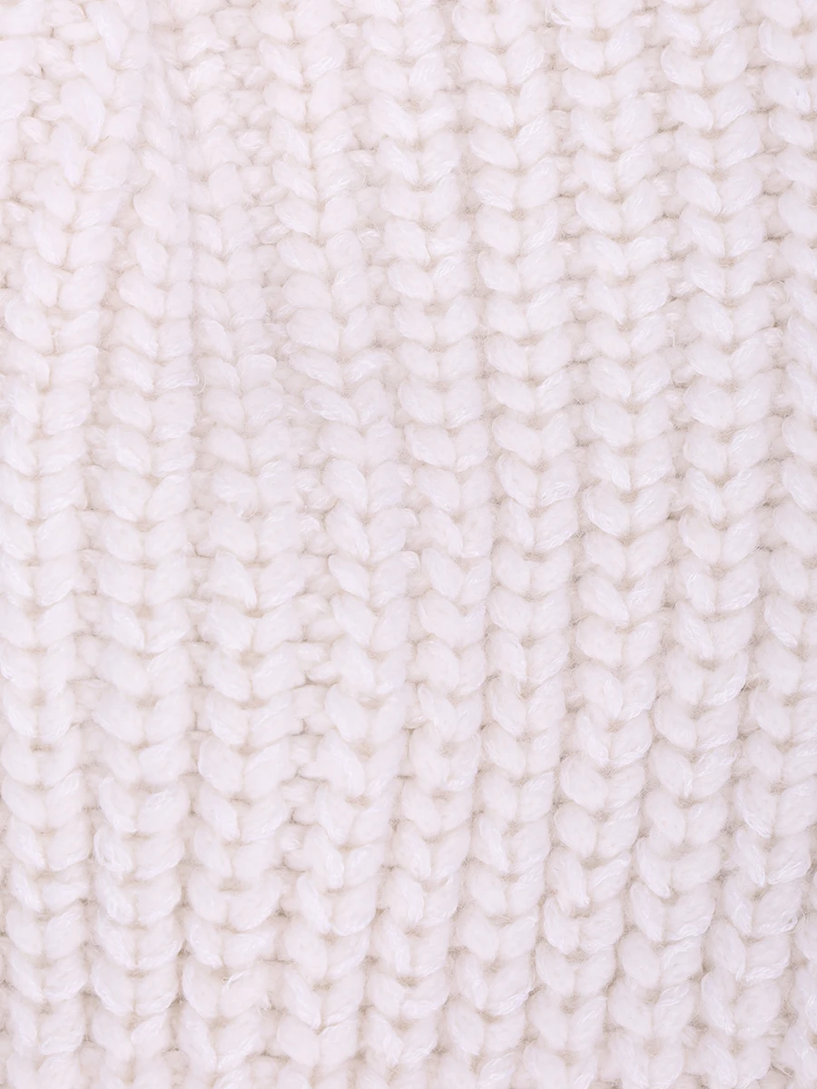 Шапка кашемировая BRUNELLO CUCINELLI M32373999 CJ159 Белый  Фото 3