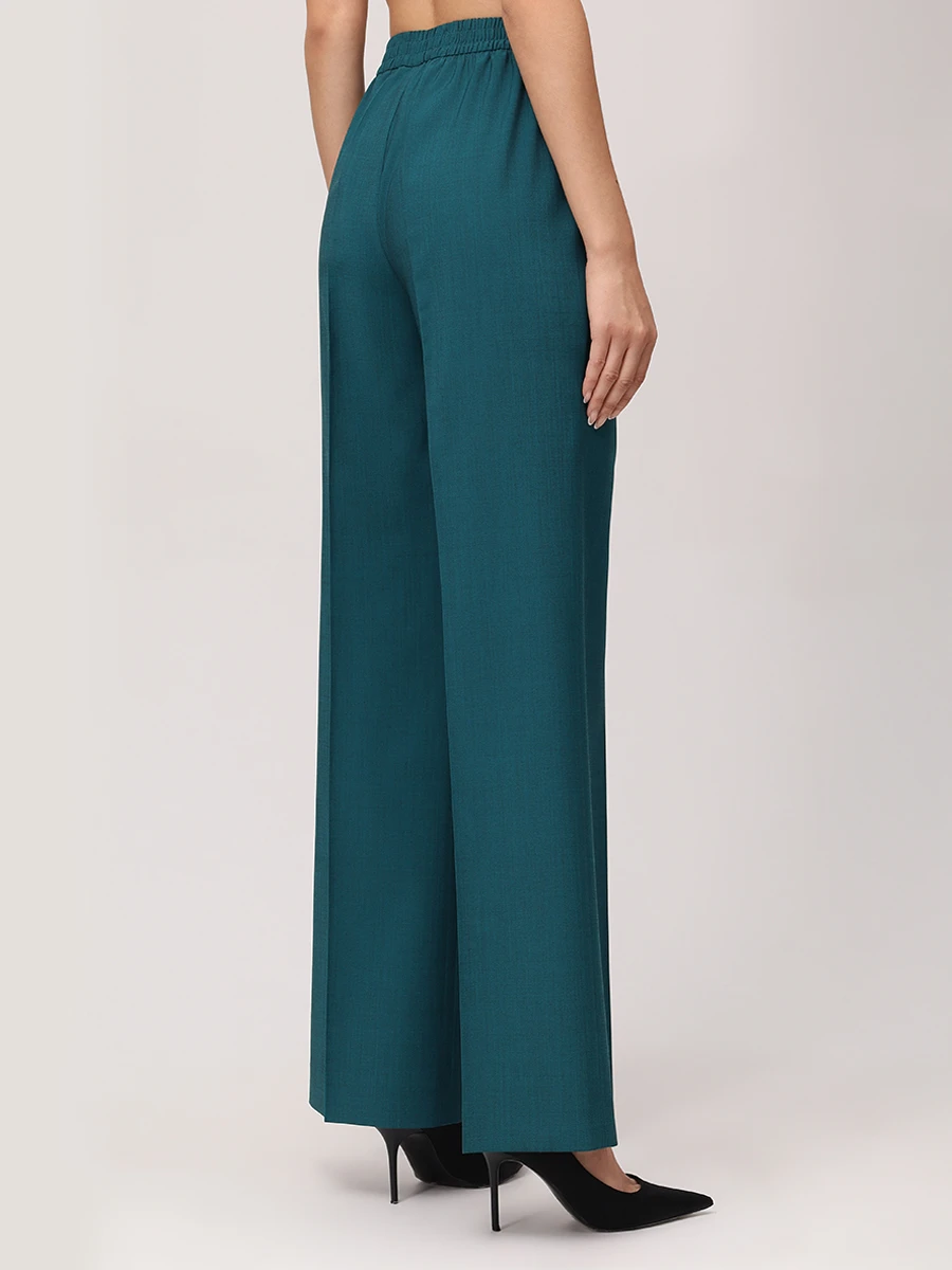 Брюки однотонные VASSA&CO G258745-1145C72 (170) Зеленый  Фото 3