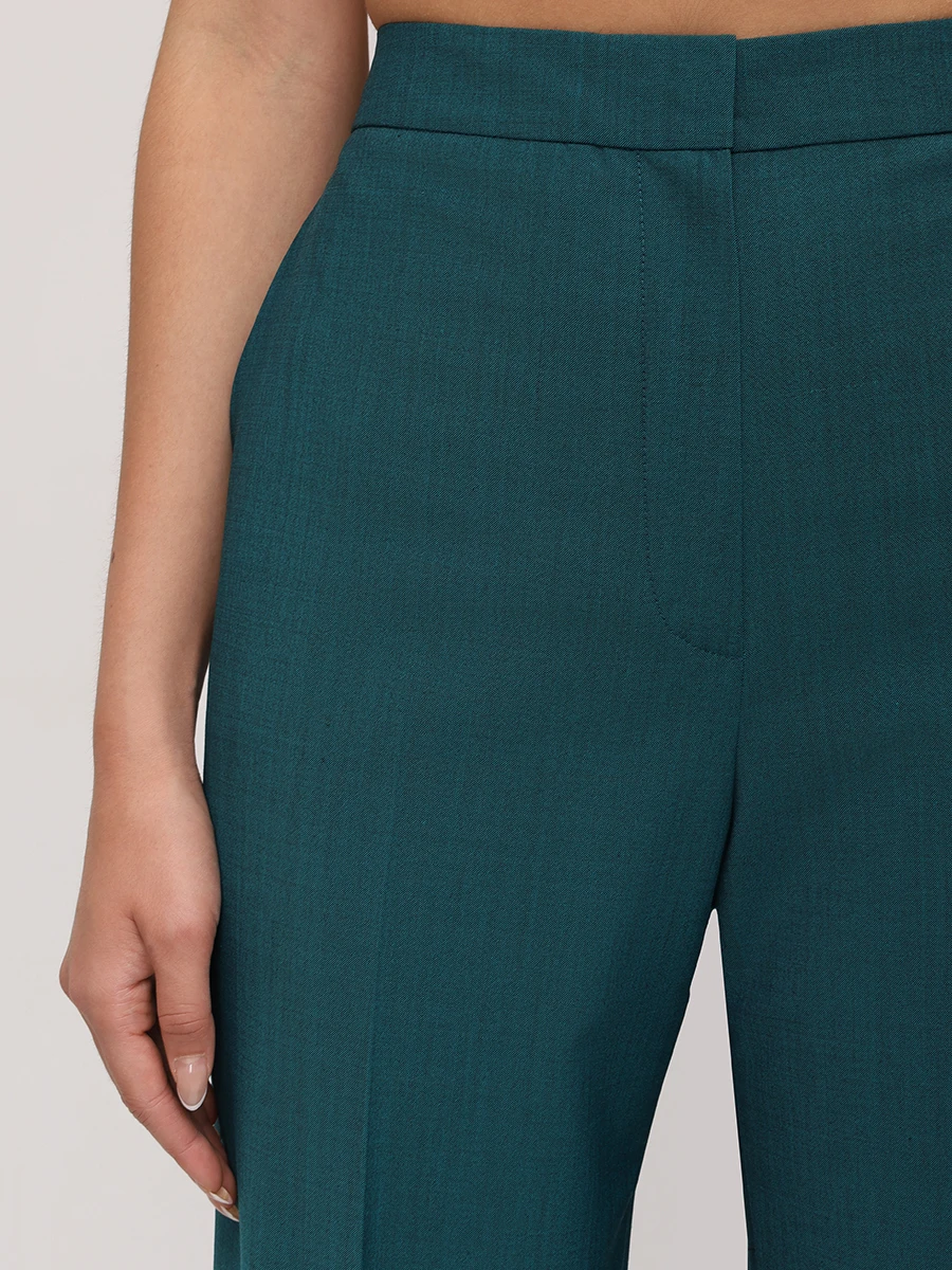 Брюки однотонные VASSA&CO G258745-1145C72 (170) Зеленый  Фото 5