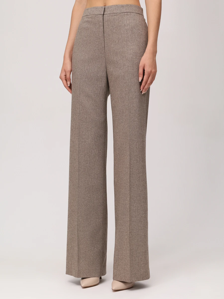 Брюки однотонные VASSA&CO G258764-2092C83 (170) Коричневый  Фото 4