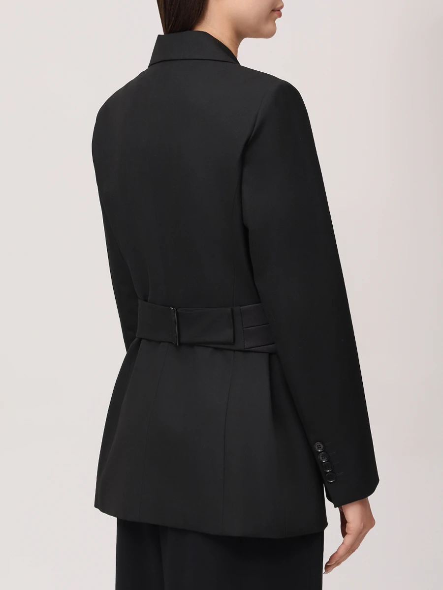 Жакет однотонный VASSA&CO V255460-1223C99 (170) Черный  Фото 3