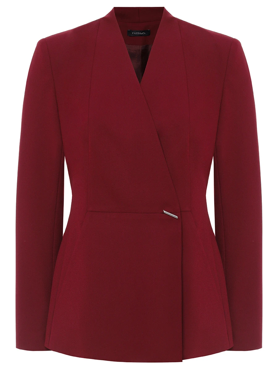 

Жакет однотонный, Бордовый, V255535-1223C44 (170)