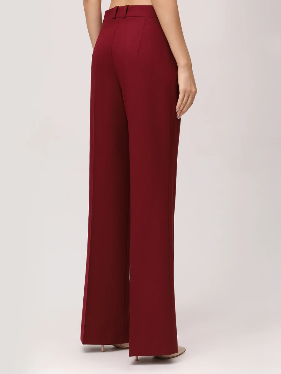 Брюки однотонные VASSA&CO V258688-1223C44 (170) Бордовый  Фото 3
