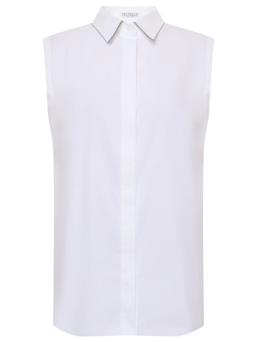 Рубашка хлопковая BRUNELLO CUCINELLI MP091MA616 C159 Белый 