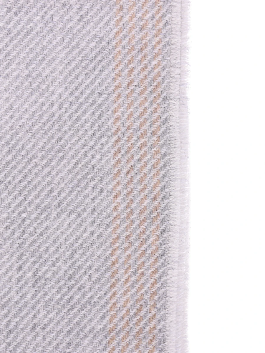 Шарф из шерсти и кашемира BRUNELLO CUCINELLI MSC665OR CH028 Серый  Фото 3