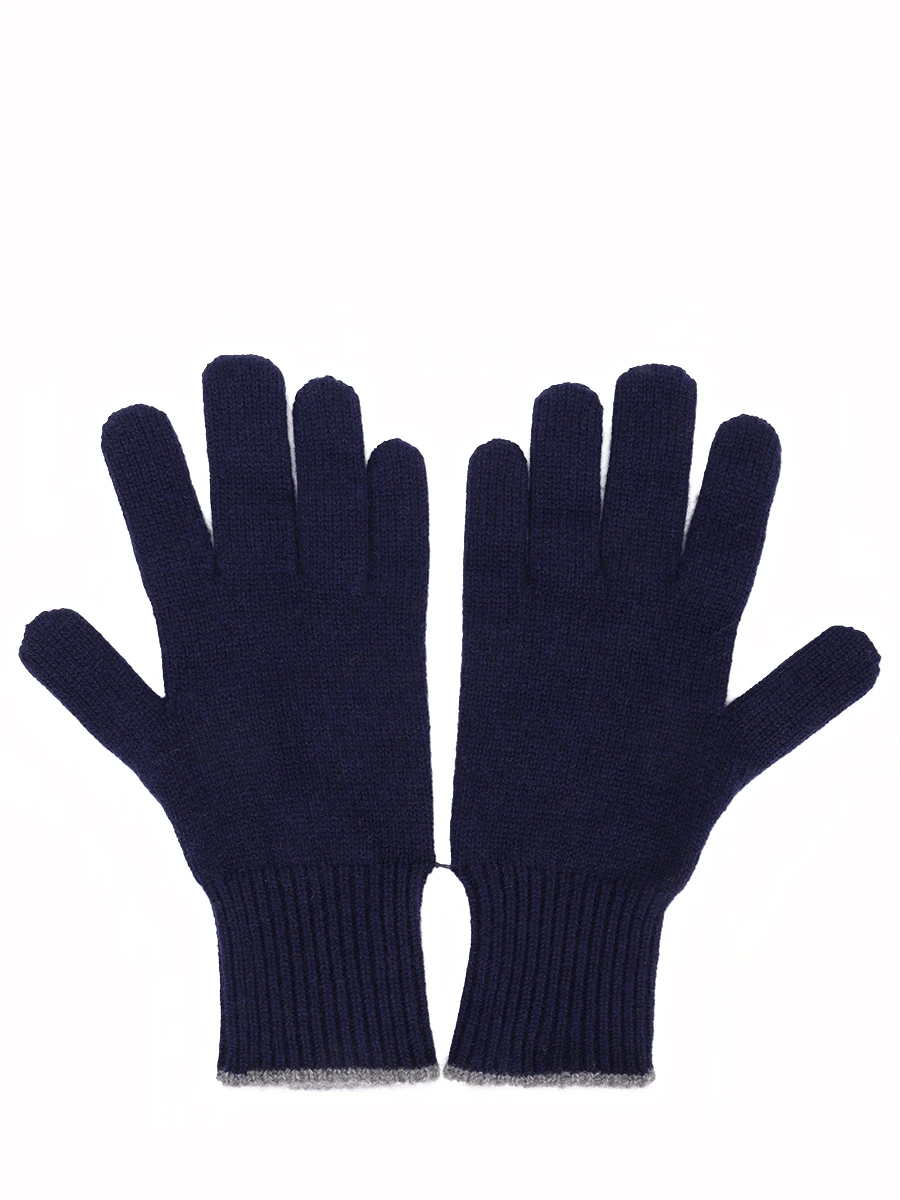 Перчатки кашемировые BRUNELLO CUCINELLI M2293118 CA058 Синий 