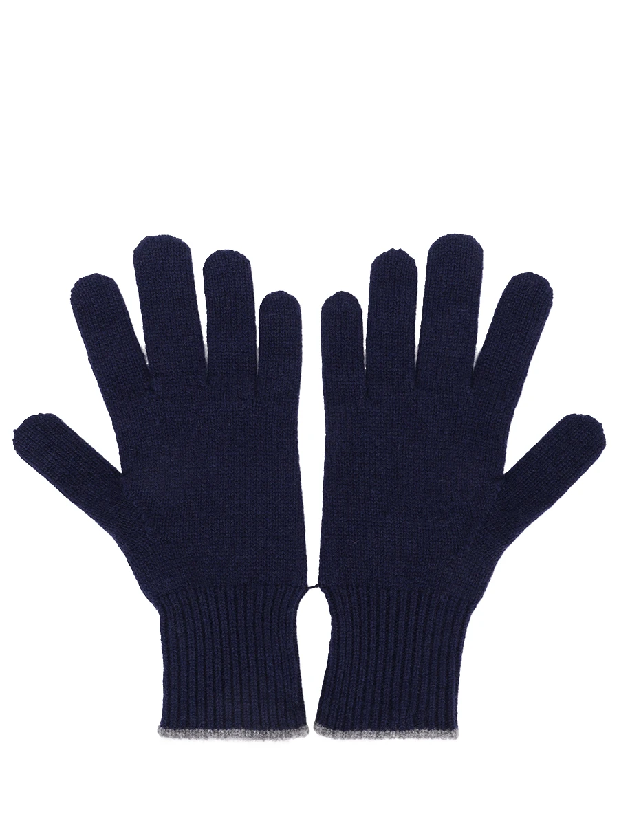 Перчатки кашемировые BRUNELLO CUCINELLI M2293118 CA058 Синий  Фото 2