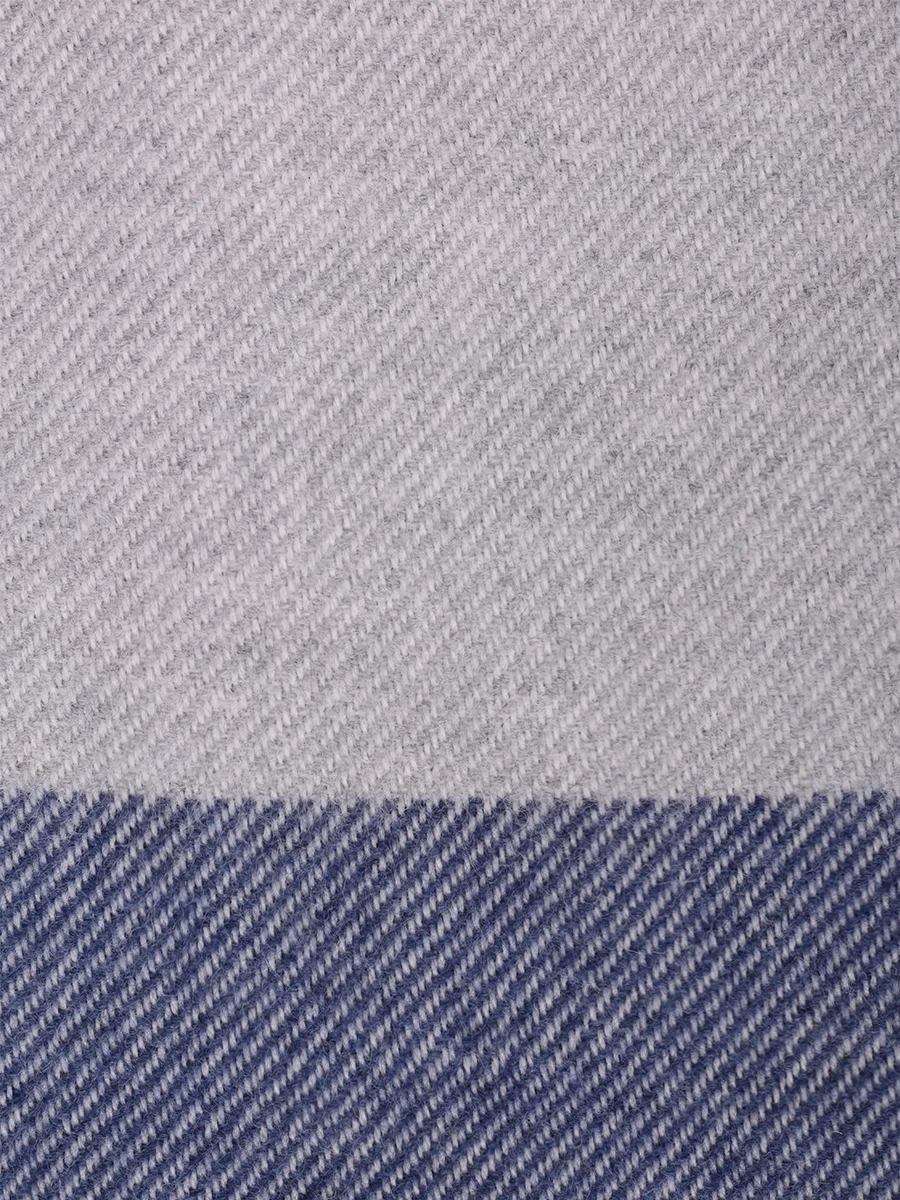 Шарф из шерсти и кашемира BRUNELLO CUCINELLI MSC666AG CD061 Синий  Фото 3