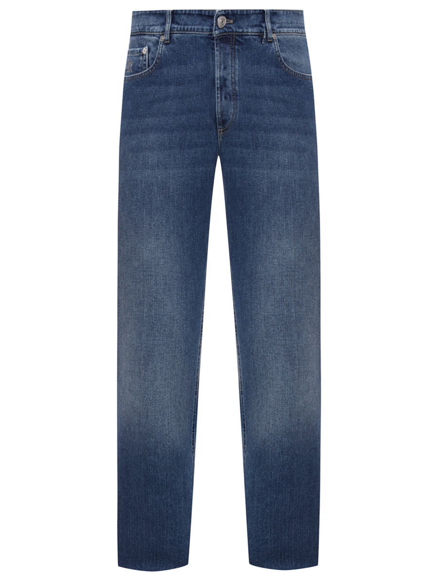 Джинсы Traditional Fit хлопковые BRUNELLO CUCINELLI